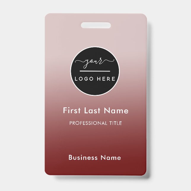 Badge de nom d'employé Étiquette de personnel de l (Avant)