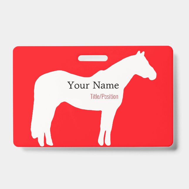 Badge de nom d'événement de cheval (Avant)