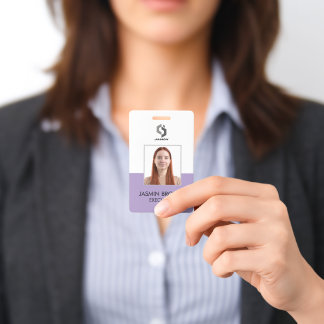 Badge de nom et carte de code QR personnalisé pour