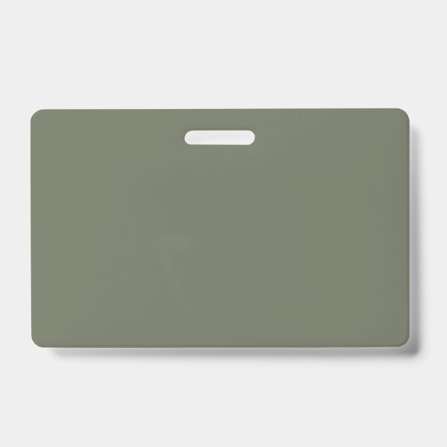 Badge de nom personnalisé Moss Green (Avant)