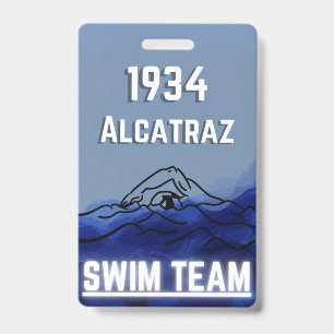 Badge de nouveauté d'équipe de natation
