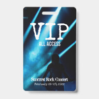 BADGE DE PASS ALL ACCÈS PERSONNALISÉ VIP SUR MESUR
