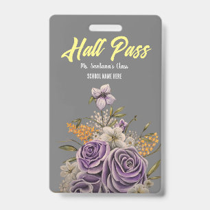 Badge de Pass du pavillon de beauté pourpre