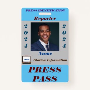 Badge de passe de presse