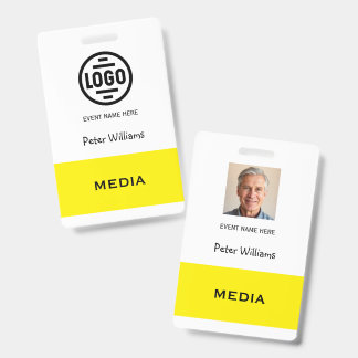 Badge de passe d'identification photo pour les méd