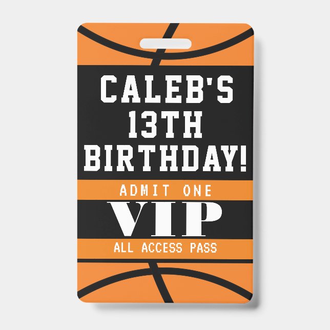 Badge de passe VIP pour fête d'anniversaire de bas (Avant)