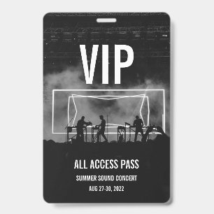 Badge de passeport VIP personnalisé pour concert