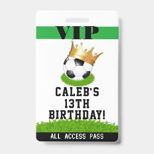 Badge de passeport VIP pour l'anniversaire de la s