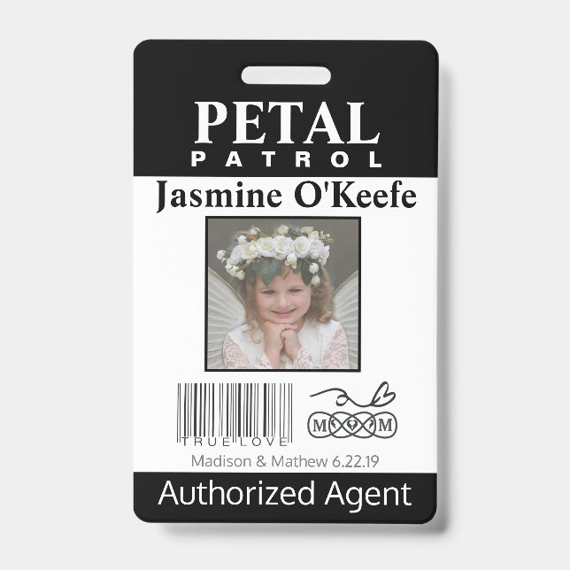 Badge de patrouille de pétale de fille de fleur (Avant)