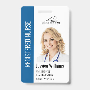 Badge de photo d'employé d'hôpital personnalisé av