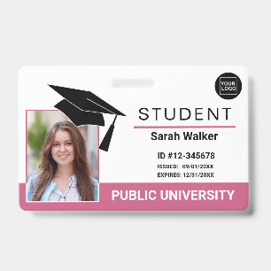 Badge de photo d'étudiant scolaire universitaire –