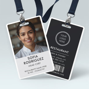 Badge de photo d'identification du personnel du lo