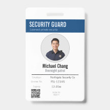 Badge de photo d'identification personnalisé pour