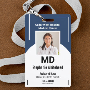 Badge de photo d'identité médicale personnalisé po