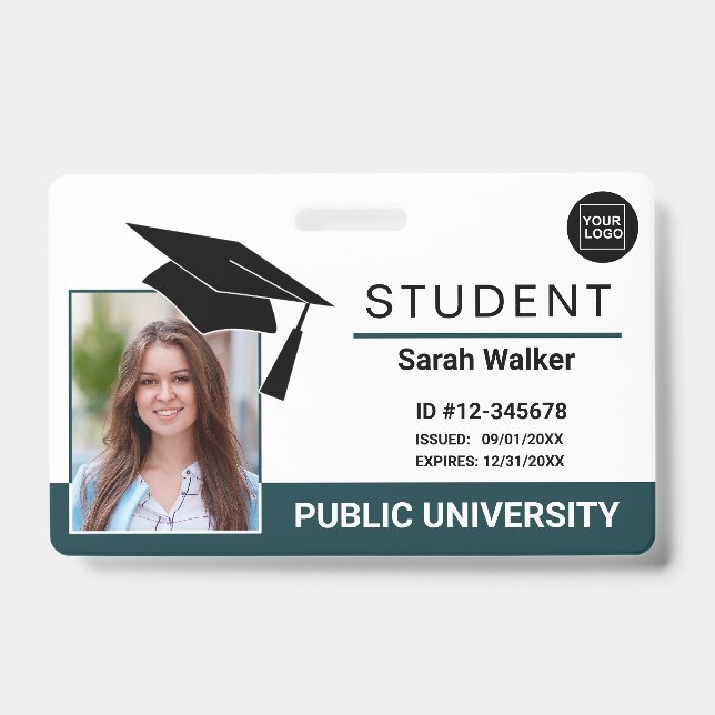 Badge de photo d'identité scolaire universitaire – (Avant)
