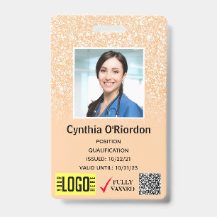 Badge de Photo ID QR Code Barres Technicien Paille