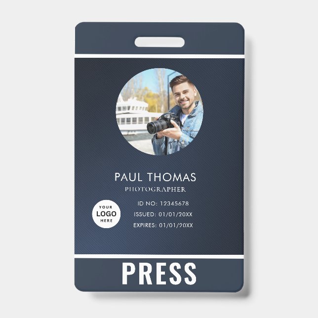 Badge de photographe de presse (Avant)