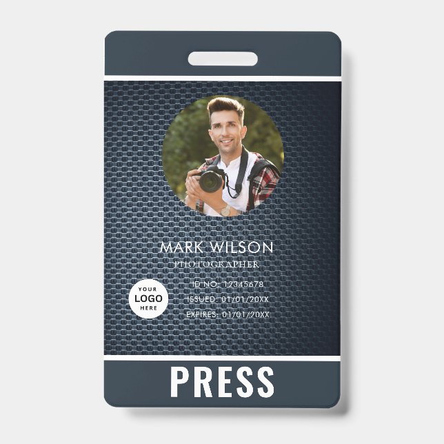 Badge de photographe de presse (Avant)