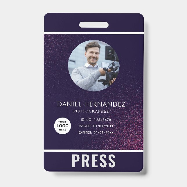 Badge de photographe de presse (Avant)