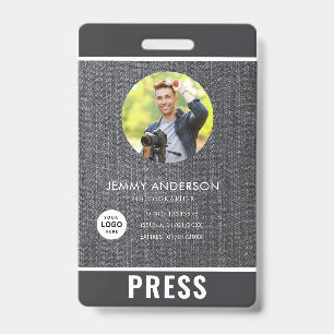 Badge de photographe de presse photo