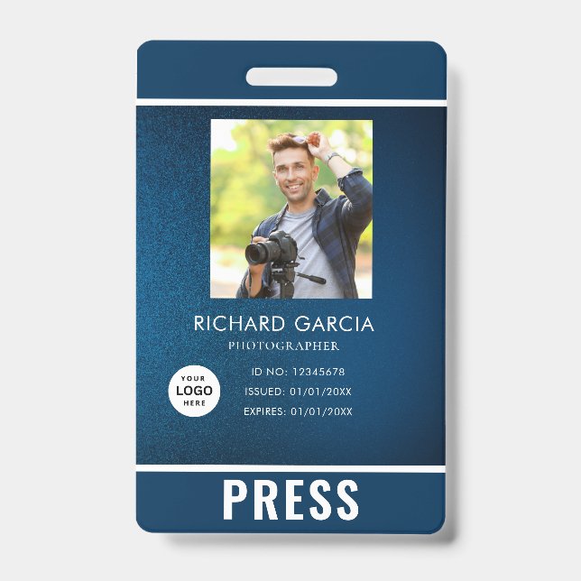 Badge de photographe de presse photo (Avant)