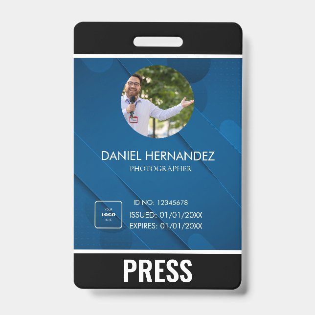 Badge de photographe de presse photo (Avant)