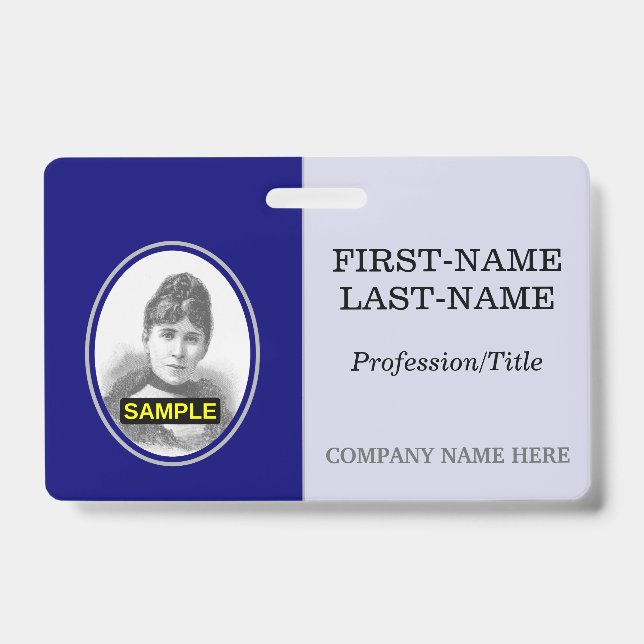 Badge de portrait de personnel/ employé de base (Avant)