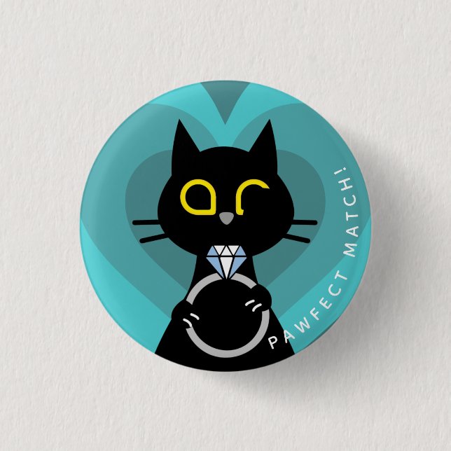 Badge de proposition de Kuro Catto - Fiançailles d (Devant)