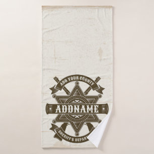 Badge de Rifles Adjoint Old West Sheriff Personnal