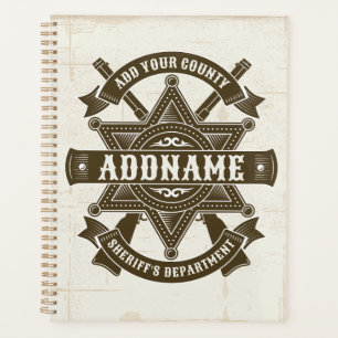 Badge de Rifles Adjoint Old West Sheriff Personnal