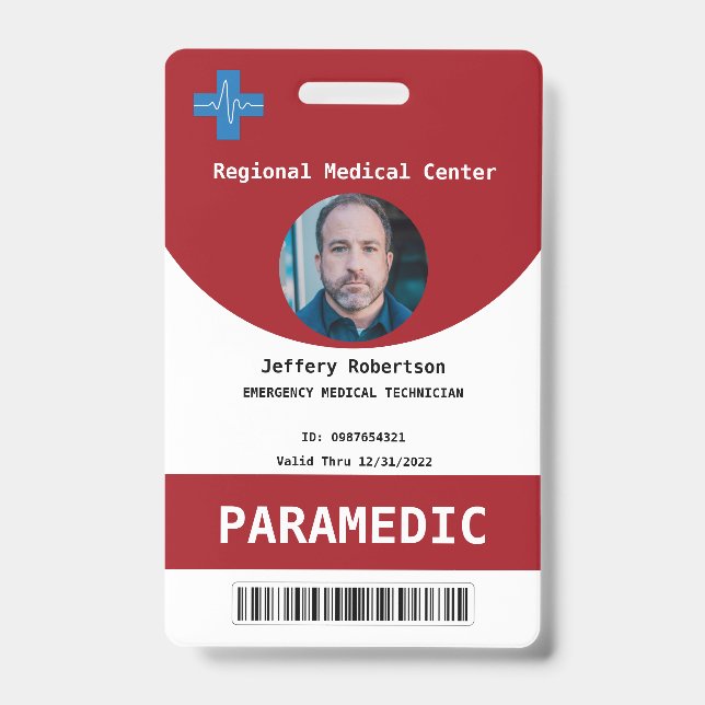 Badge de sécurité d'ambulancier (Avant)