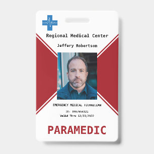 Badge de sécurité d'ambulancier