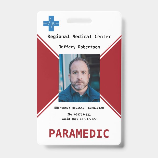 Badge de sécurité d'ambulancier (Avant)