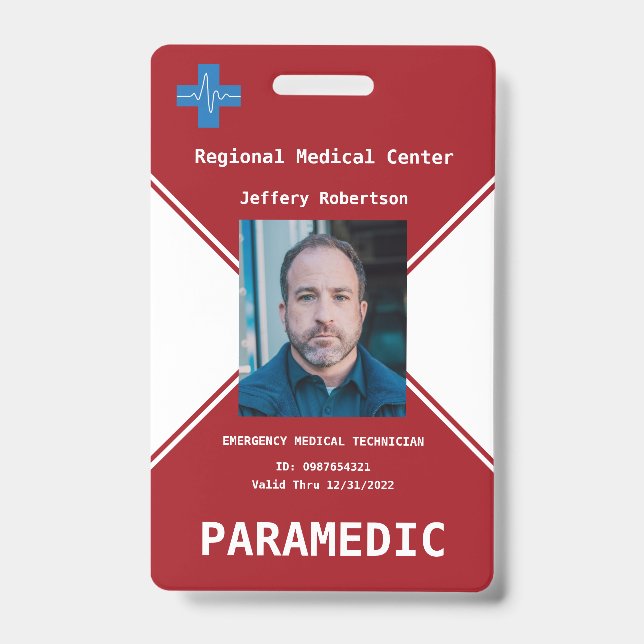 Badge de sécurité d'ambulancier (Avant)