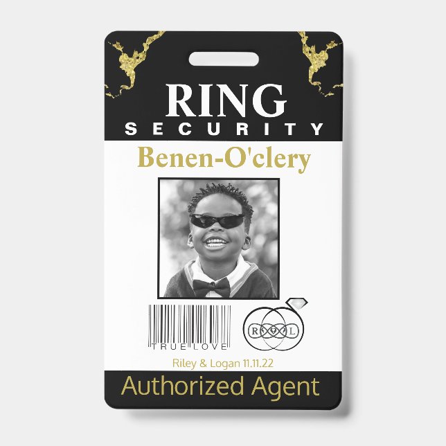 Badge de sécurité du porteur de bague (Avant)