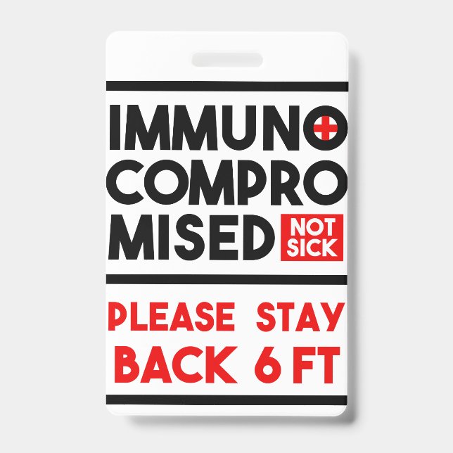 Badge de sensibilisation pour les personnes immuno (Avant)