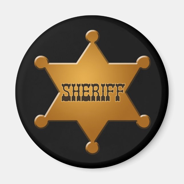 Badge de shérif - aimant (Devant)