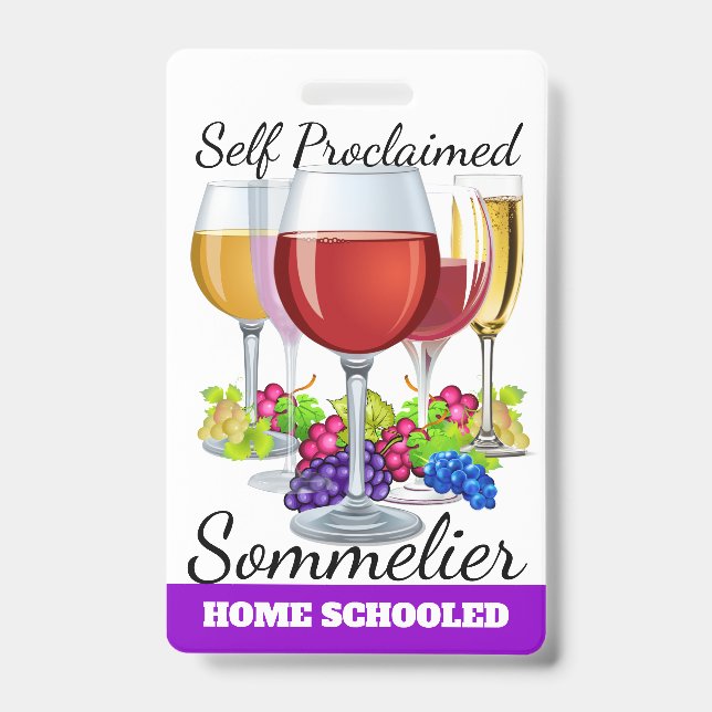 Badge de sommelier auto-proclamé (Face)