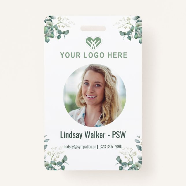 Badge de style Eucalyptus vert (Devant)