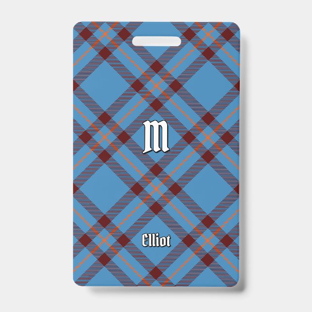Badge de tartan ancien du clan Elliot (Avant)