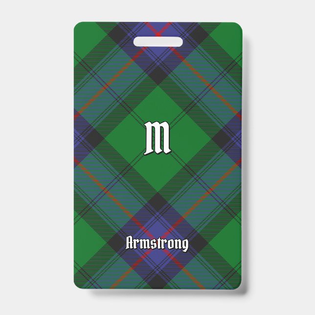 Badge de tartan de chasse du clan Armstrong (Avant)