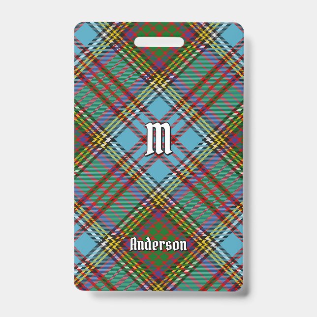 Badge de tartan du clan Anderson (Avant)