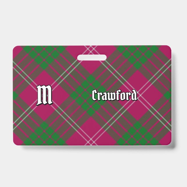 Badge de tartan du clan Crawford (Avant)