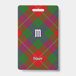 Badge de tartan du clan Fraser