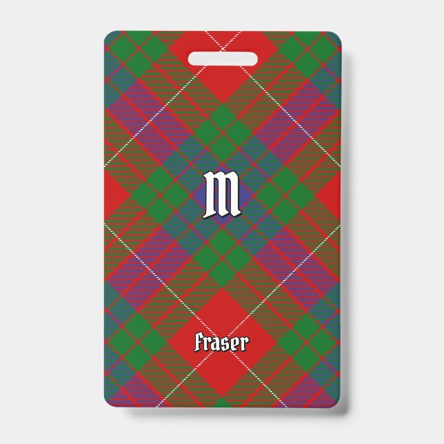 Badge de tartan du clan Fraser (Avant)
