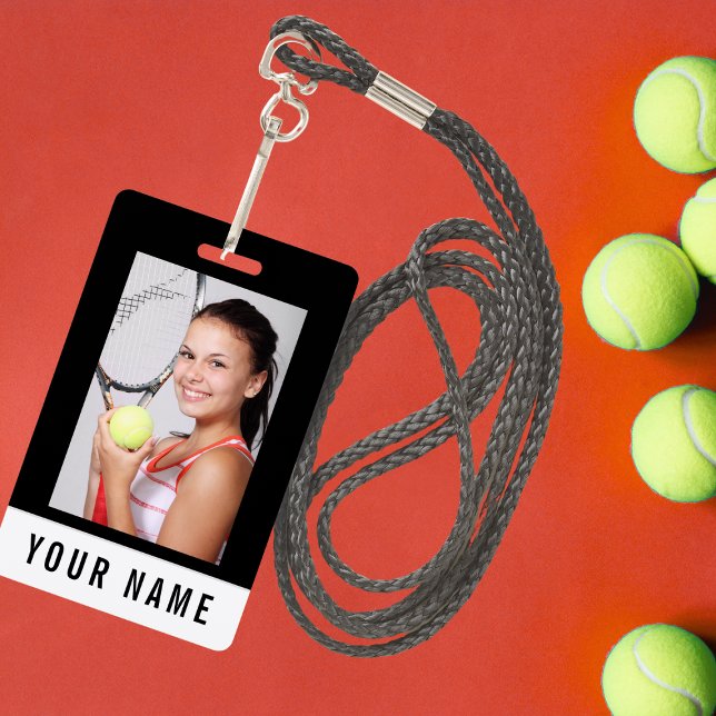 Badge de tennis avec nom personnalisé (Créateur téléchargé)