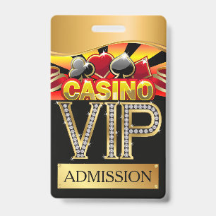 BADGE DE TOUR DE COU CASINO VIP