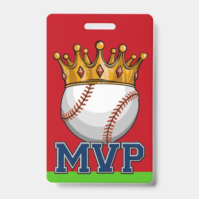 Badge de tour de cou MVP Baseball (Avant)