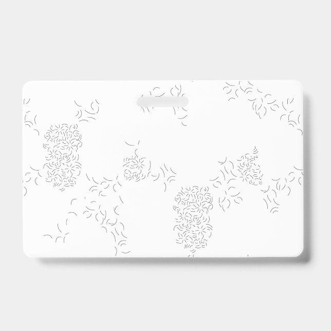 Badge Décoratif, Gris Clair (Avant)