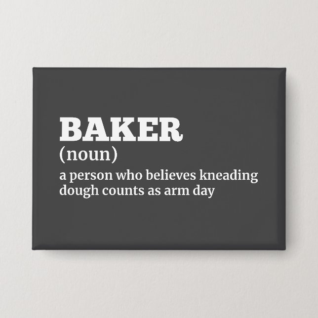 Badge Définition de l'Humour Baker (Recto)
